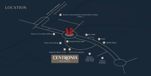 Lokasi Centronia Residence – Sentul City